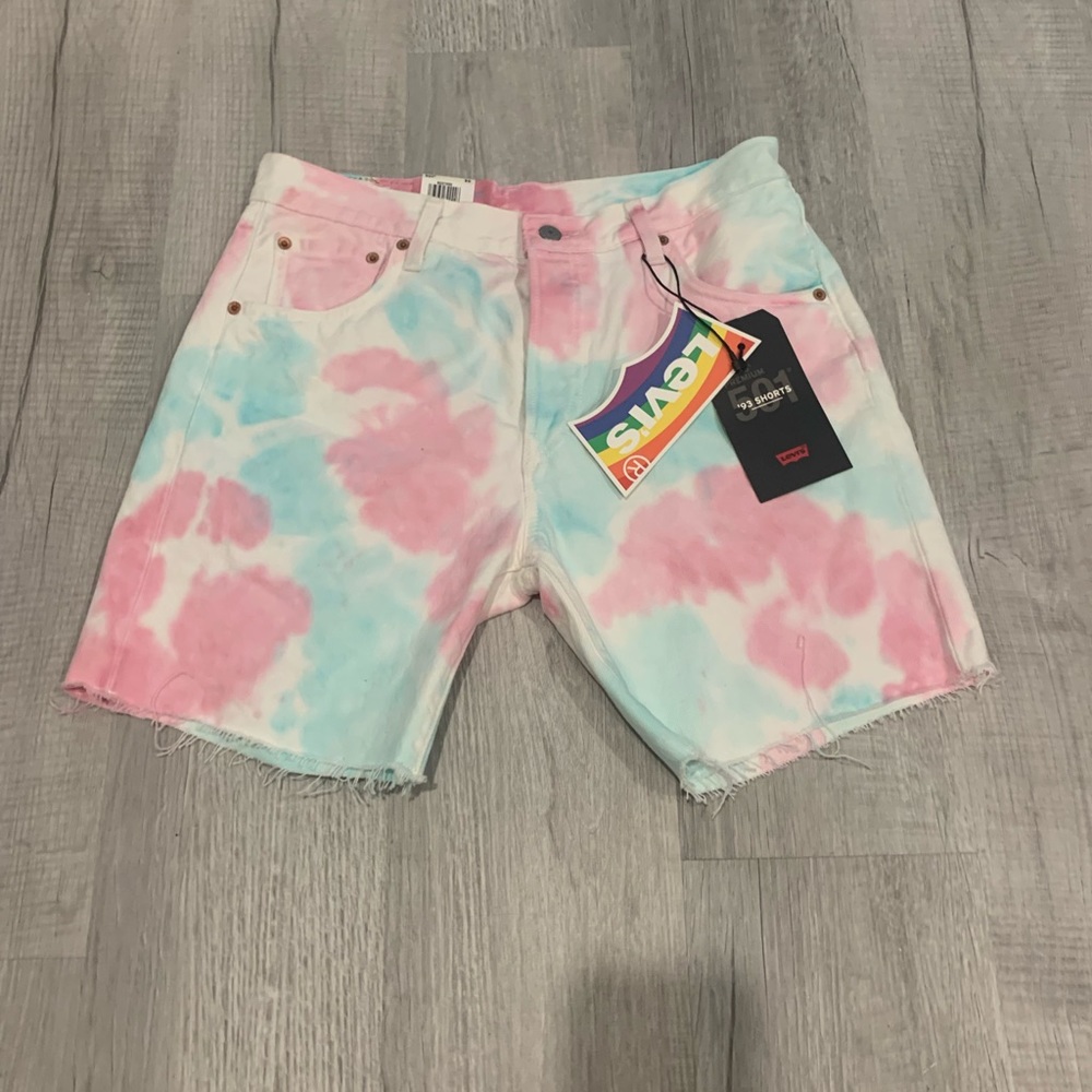 Levi’s 501 ‘93 Pride Men’s Tie Dye Shorts Size30